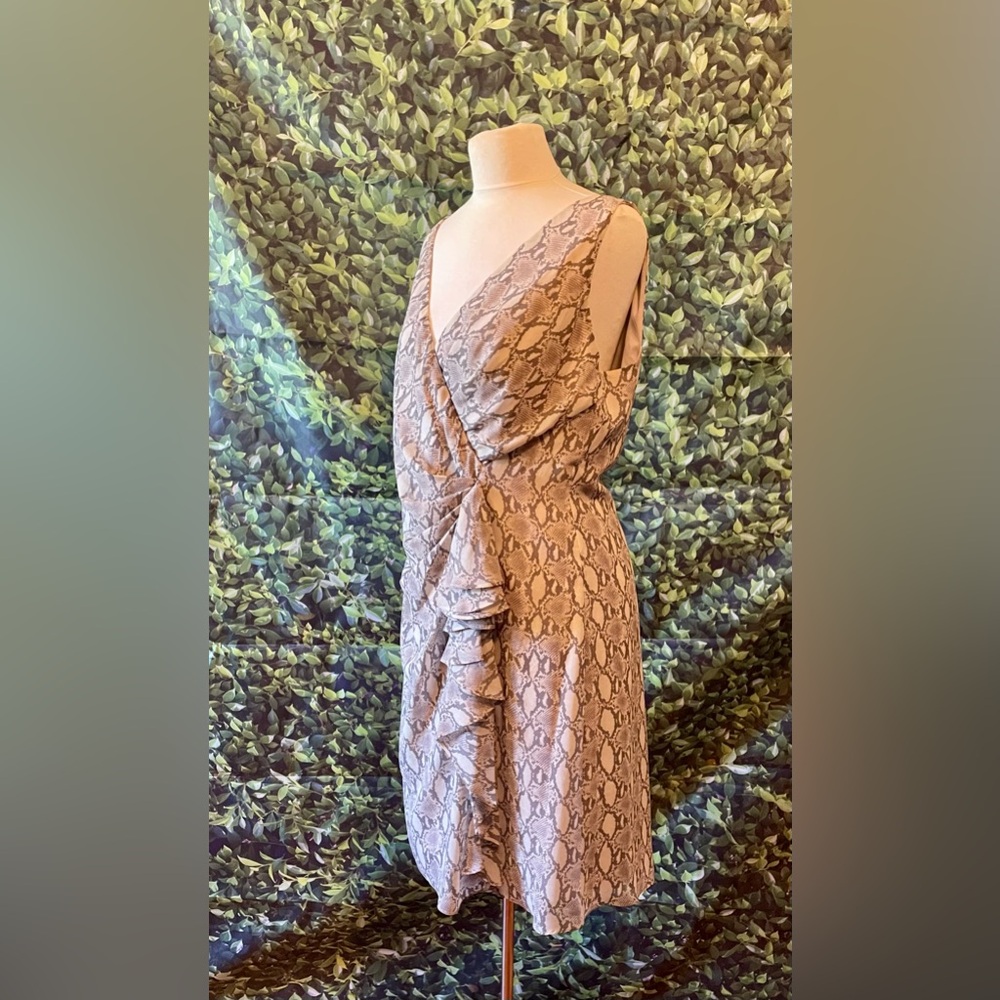 NWT Lauren by Ralph Lauren snake print wrap dress
